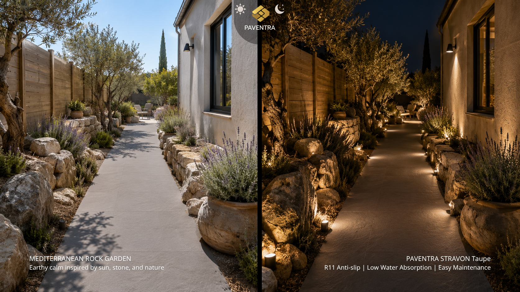 Mediterranean rock garden